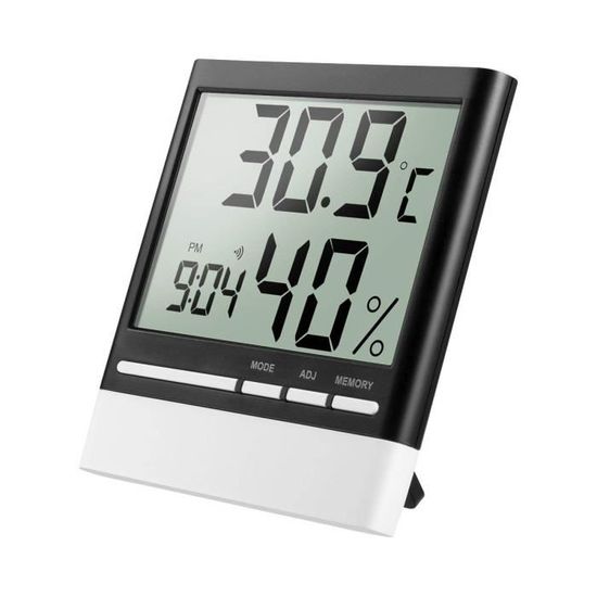 Thermometre Hygrometre Digital Interieur Electronique Thermometre Hygrometre Sans Fil Numerique Lcd Thermo Hygrometre Thermometre Cdiscount Puericulture Eveil Bebe