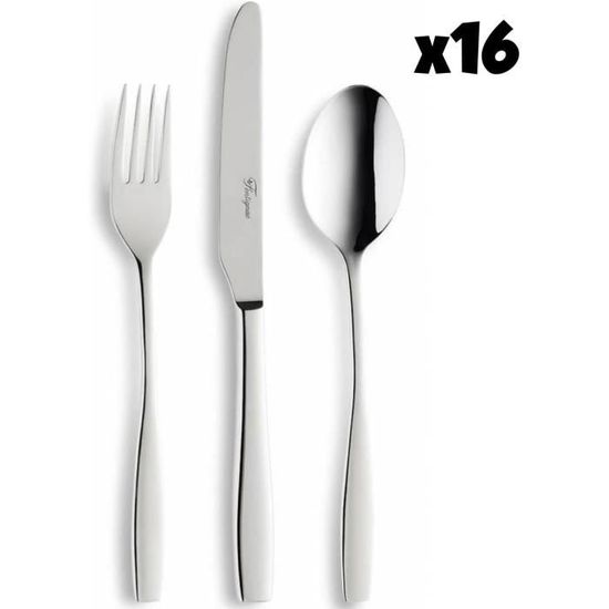 Lot De 48 Couverts Inox – Argenté, Acier Inoxydable, D'occasion