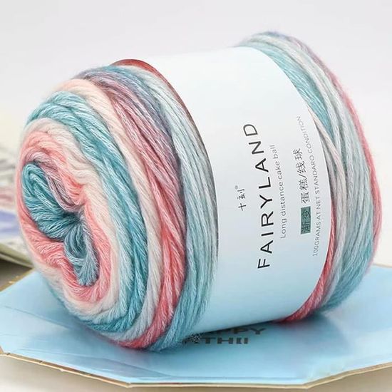 Lot de 4 pelotes de laine épaisse 100 % coton pour crochet, 100 g de laine acrylique  multicolore pour vêtements de bébé, pull, c,345 - Cdiscount Beaux-Arts et  Loisirs créatifs