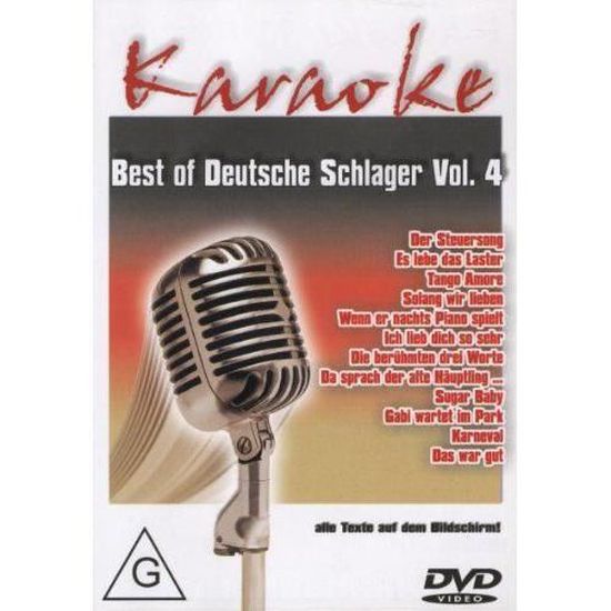 DVD * Karaoke * Best of Deutsche Schlager Vol. 4 * Text [Import