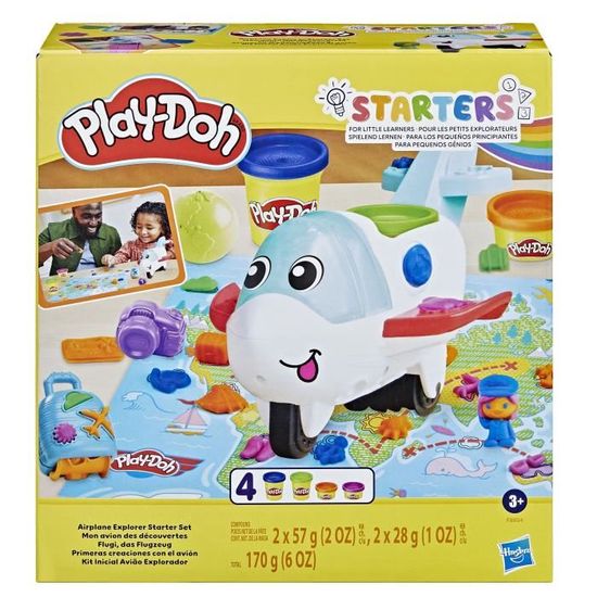 Play-Doh, Mon avion des découvertes, jouets préscolaires pour filles et garçons avec avion, Dès 3 ans, Play-Doh Starters