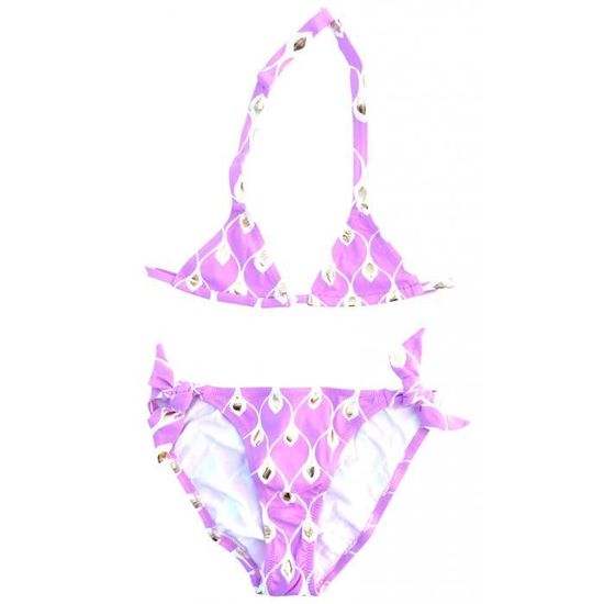 Maillot De Bain Fille Love U Lots - Taille 12/14 - Motif Ancre Bleu Blanc Rose - Très Bon état