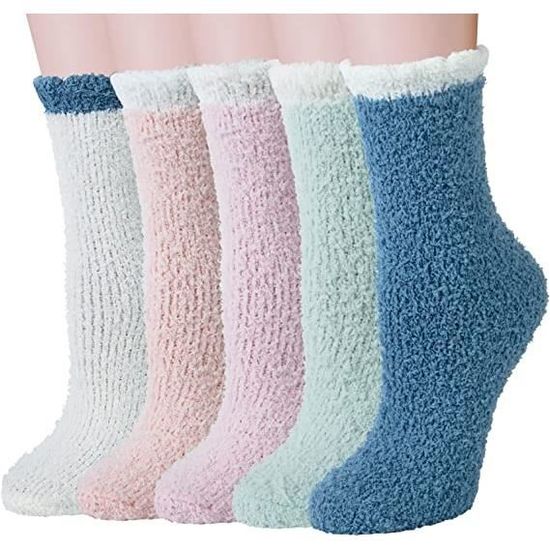 3 Paires Chaussettes Hiver NJCXOLA - Chaudes, Antidérapantes - Taille 36-42 - Cadeau Noël