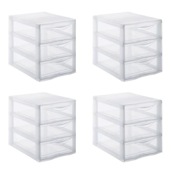 Sundis Orgamix XL 3 Cassetti Con Ruote – Nero, 36,5x26x63,5 Cm, Organizer Multiuso Portatile