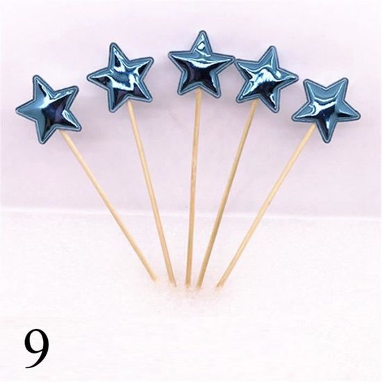 20 Décorations Gâteau Thème Mer - Étoiles De Mer, Coquillages, Coraux En Papier - Pour Anniversaire, Baby Shower - 7
