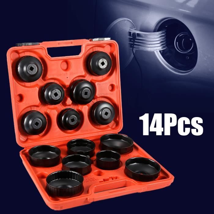 PERFECT® Coffret 14 Cloches Cles Clef Filtre Huile