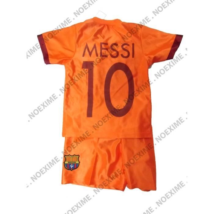 MAILLOT + SHORT BARCELONE MESSI 4 ANS