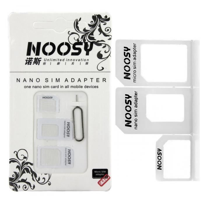 ADAPTATEURS CARTE SIM NANO / MICRO / STANDARD