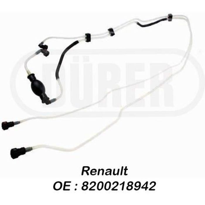 Kit poire d'amorcage avec tuyauterie de carburant Durer 1.5 DCI : RENAULT Clio II, Kangoo