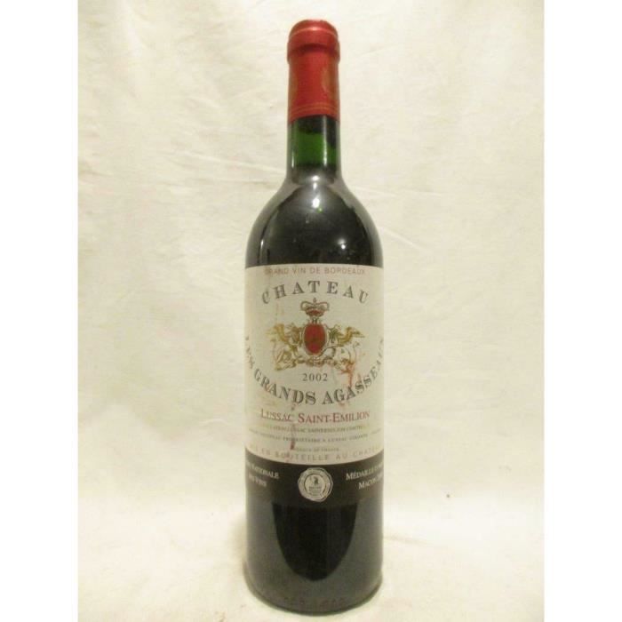 lussac saint-émilion château les grands agasseaux rouge 2002 - bordeaux