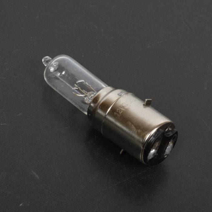 Ampoule lampe de feu avant halogène blanc 12V 35/35W BA20D moto 50 à boite scoot