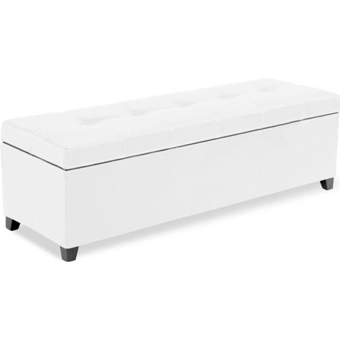 Banquette Coffre Milano Blanc