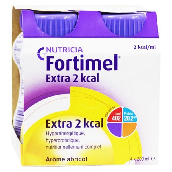 Nutricia Fortimel Extra 2Kcal Arôme Abricot 4 x 200ml