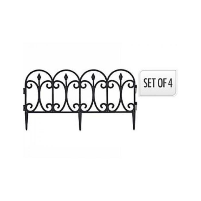 BORDURE DE JARDIN NOIR X2