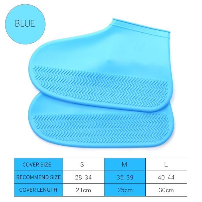 Chaussures,Couvre chaussures imperméables en Silicone pour hommes et femmes, couvre chaussures bien lavés, jetables, pro - Type L -C