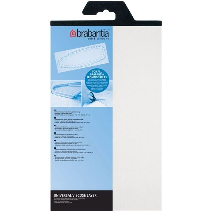 BRABANTIA Molleton - 135 x 49 cm - Blanc