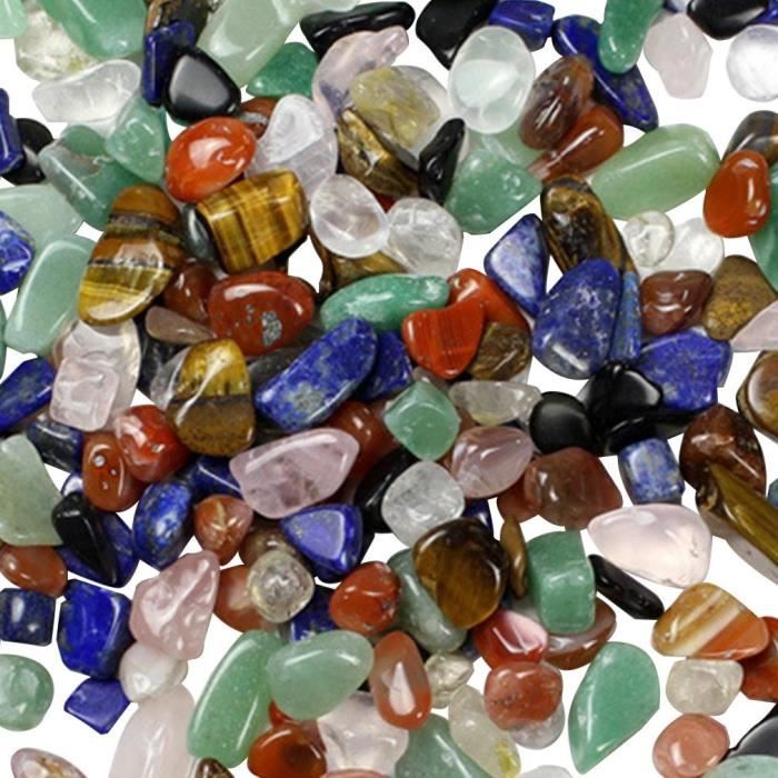DAMILY® Colour Agate Cristal de gravier Cristaux colorés naturels accessoires