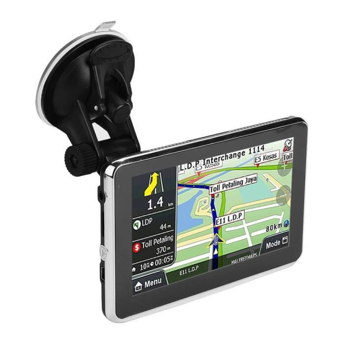 Fdit Navigation GPS 5 pouces Navigateur universel de voiture d'écran tactile de 5 pouces Navigation GPS DDR256M 8G MP3 FM Europe
