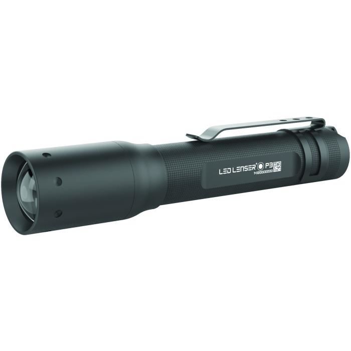 LEDLENSER Lampe Torche LED P3 - Noir - En blister