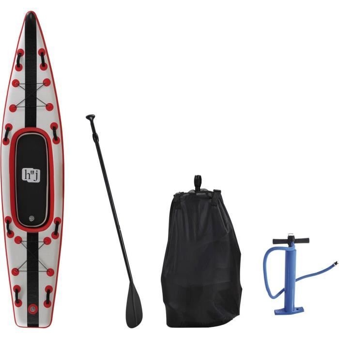 Paddle -Sup wave K1- - 365 x 76 x 15 cm - Rouge