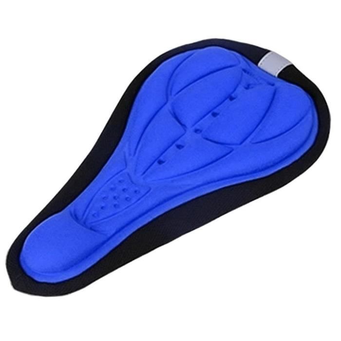 Housse de Selle Vélo Coussin Siège 3D de Vélo pour vélo de montagne 18 x 28cm-Bleu