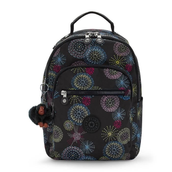 kipling Back To School Print Seoul Backpack S Homemade Stars [171200] - sac à dos sac a dos
