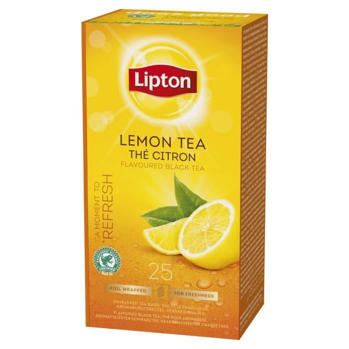Boîte de 25 sachets de thé citron
