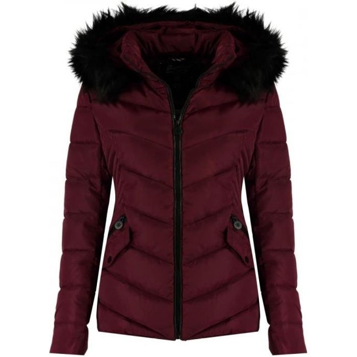 Doudoune bordeaux fille Geographical Norway Chips