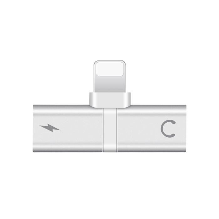 Adaptateur Écouteurs 2 En 1 - Mini Chargeur Splitter Adaptateur De Casque Audio