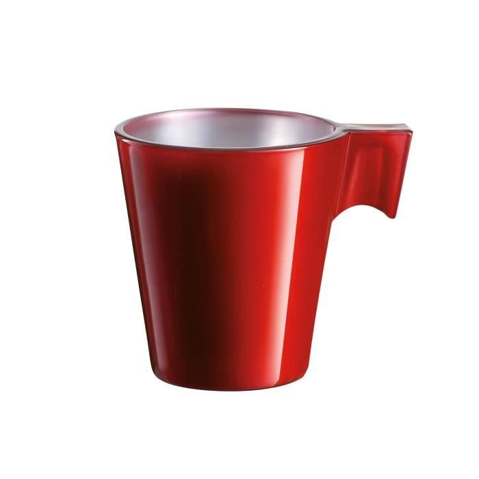 Tasse expresso métallisé rouge (8cl)
