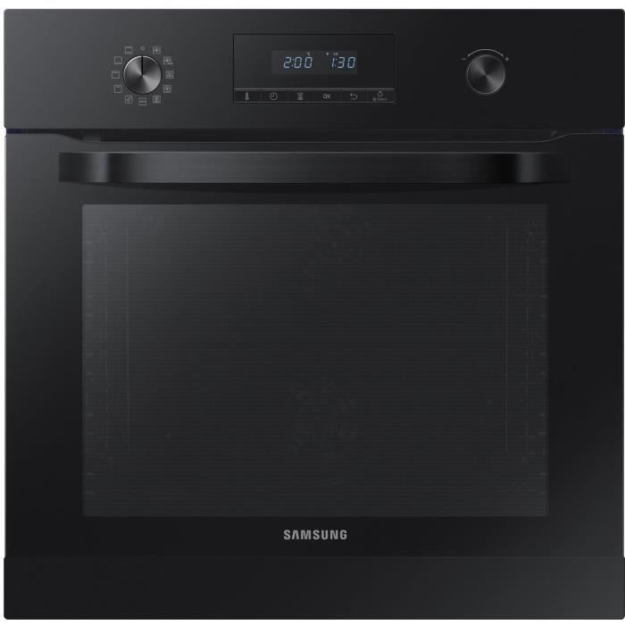 SAMSUNG NV68R3375BB-Four dual Fan™-Pyrolyse-Capacité de 68 litres-Classe énergétique A-Design innovant et premium-Finition noire