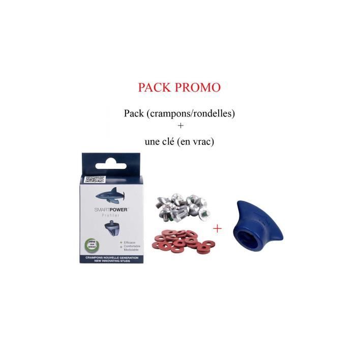 Crampons rugby - Pack promo Profiler 11/13 mm adidas (crampons/rondelles) - Smart Power TU Blanc