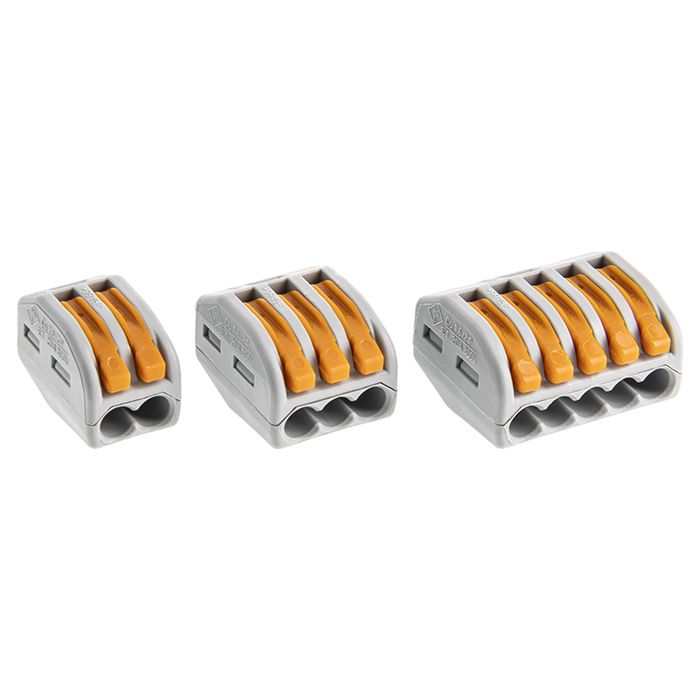 Wago - Bornes 2.3 et 5 entrées S222 Blister de 20
