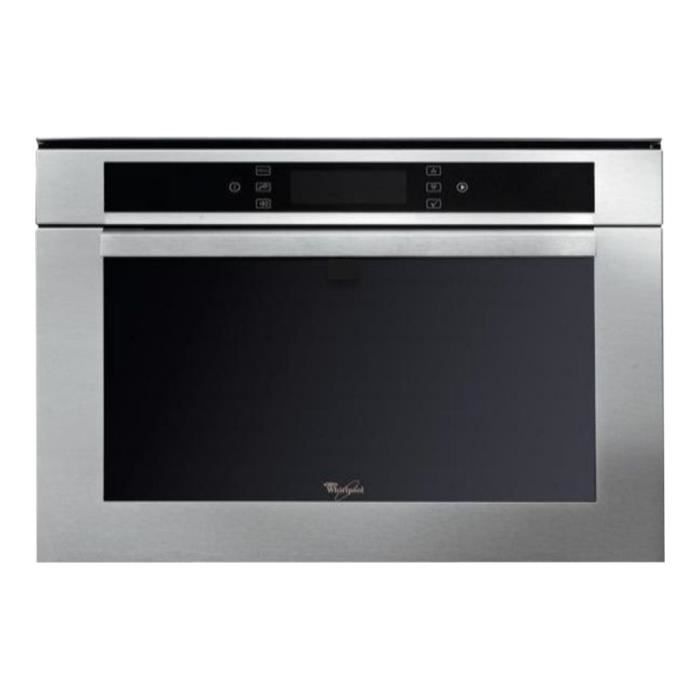 Whirlpool Fusion AMW 816 IX Four micro-ondes monofonction intégrable 40 litres 900 Watt inox