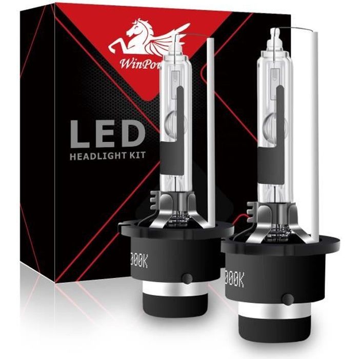 Eclairage de phare D2R HID Xénon Ampoule de Remplacement Kit 35 W 6000 K 12V, 1 Paire