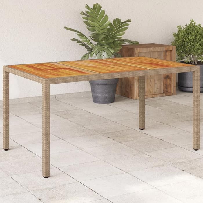 vidaXL Table jardin 150x90 Acacia