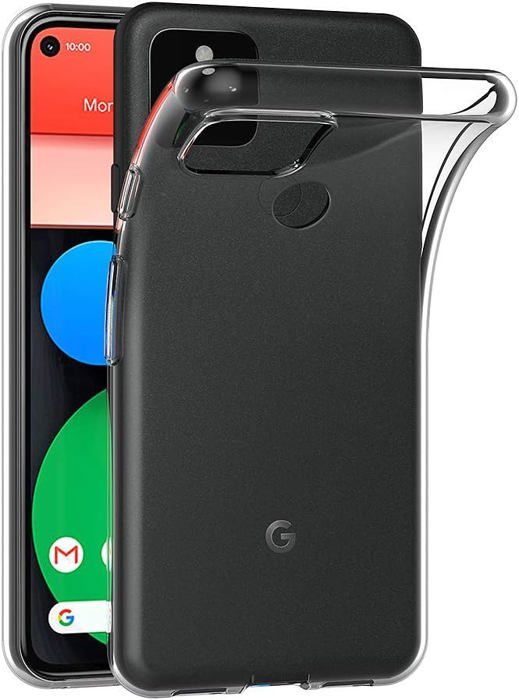 TANYO Coque pour Google Pixel 5, Housse TPU Silicone Etui avec 360