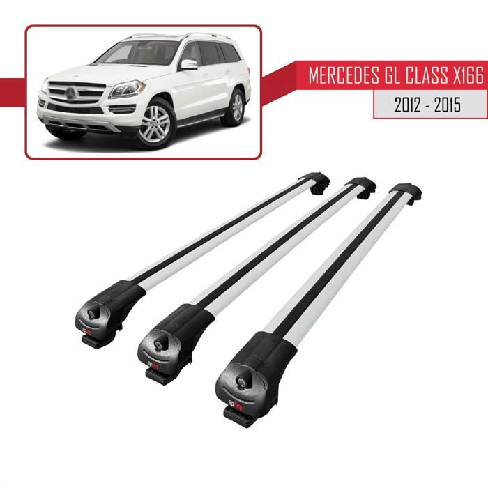 Barres De Toit Pour Mercedes Vito W447 (2014-2024) - Modèle FLY, Grises, Porte-bagages, Max 75 Kg, Installation Facile