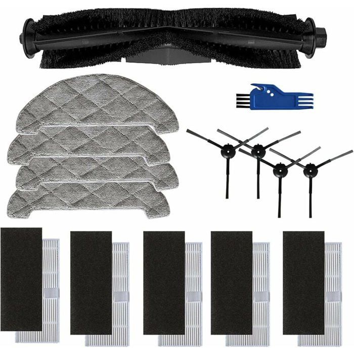 Kit D'entretien Pour Robot Aspirateur Ultenic T20 Pro/T10 Lite Et Honor Choice S3/R3 – Brosses, Filtres, Sacs