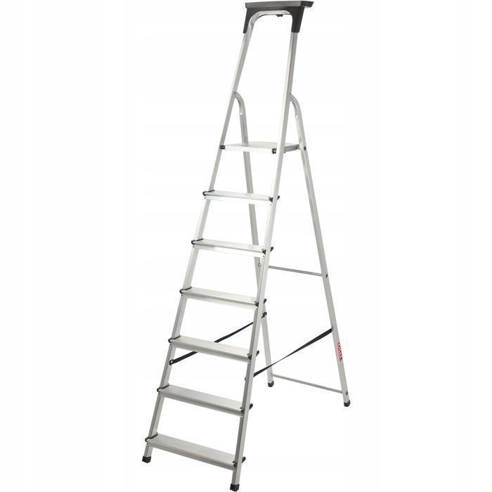 KADAX Échelle Aluminium 7 Marches Etagère Pliante Maison 125kg
