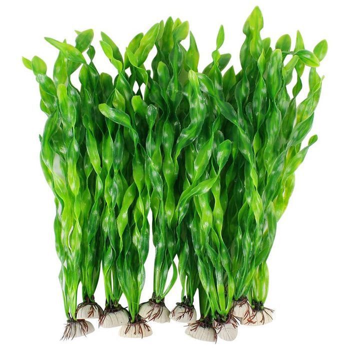 Plantes artificielles pour aquarium - Décorations en plastique pour aquarium - Convient aux aquariums