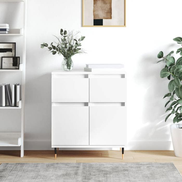 (Blanc) Buffet bahut - Buffet Enfilade Blanc 60x35x70 cm bois ingénierie 679644