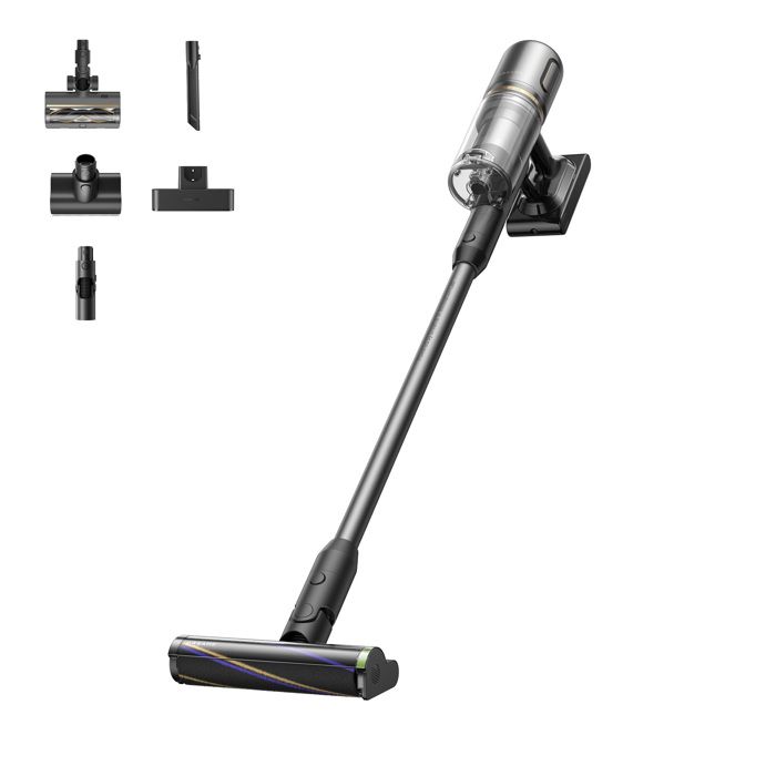 Dreame R20 Slim Aspirateur Balai sans Fil  24 kPa puissante de 190AW  90min Écran LED Compartiment à Poussière de 05L