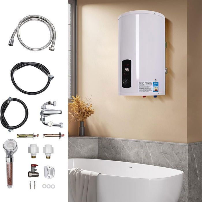 Chauffe - eau électrique à affichage numérique vertical 50l euromètre (sans nombre de litres imprimés)