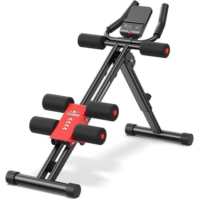 Banc Abdominaux - Réglable -Pliable- FED FITNESS -Appareil Complet à