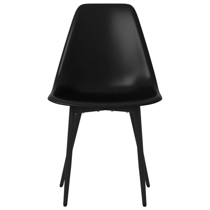 Chaises cuisine(6 pcs) - Noir - Chaises à manger - 6 personnes - noir PP 46x52x84 cm F2898 Chaises cuisine(6 pcs) - Noir - Chaises à manger - 6 personnes - noir PP 46x52x84 cm F2898