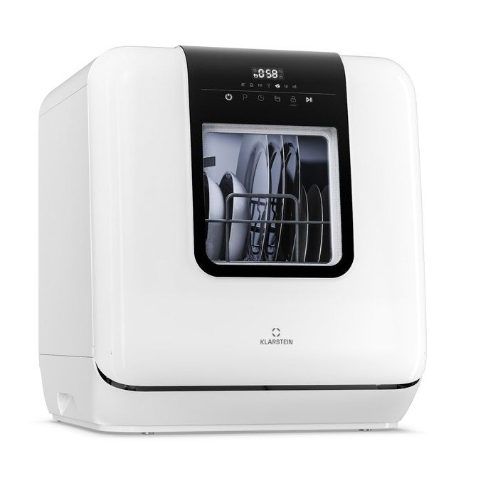 Klarstein Melville Lave-vaisselle portable - Lave-vaisselle compact 3 couverts - 7 programmes - 6 L par cycle  - Système AquaStop - Klarstein