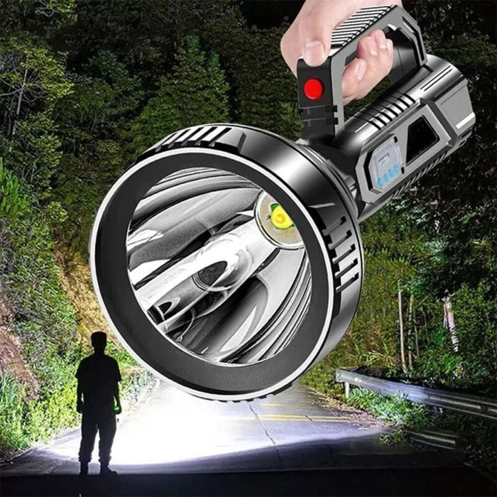 Lampe Torche LED Rechargeable Ultra Puissante – 3 Modes Éclairage Intense & Portable