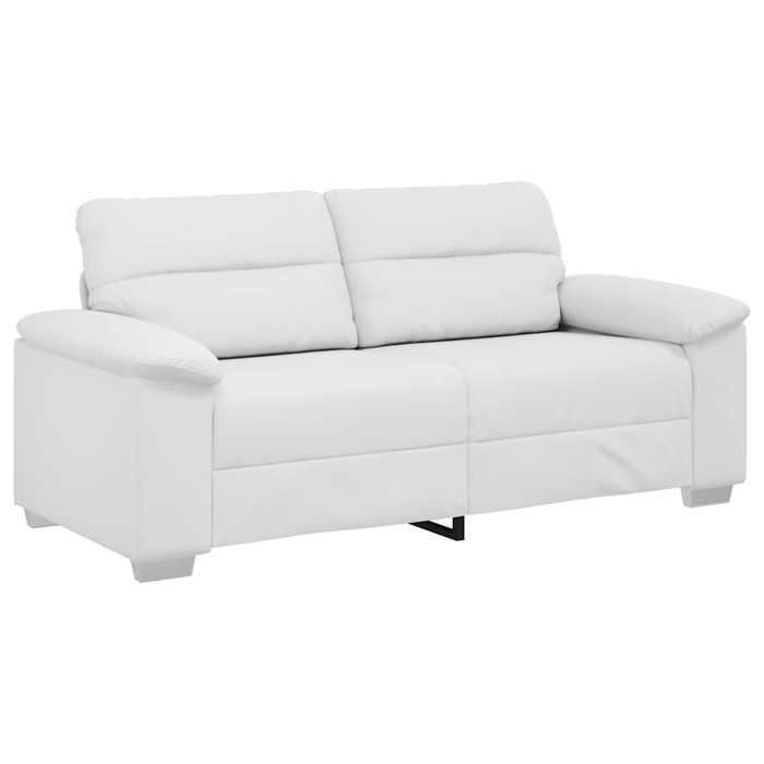 Canapé 2 places - vidaXL - similicuir - blanc - avec coussins - avec accoudoirs - 180 x 81 x 84 cm(nwb72e3799)