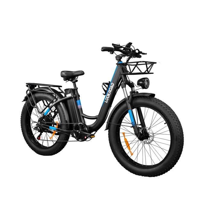 LOOKROAD L26 MIN Vélo électrique 48 V 20 Ah batterie 26 x 40 Tout-terrain vélo à pneus larges 80 Nm Moteur Shimano 21 vitesses